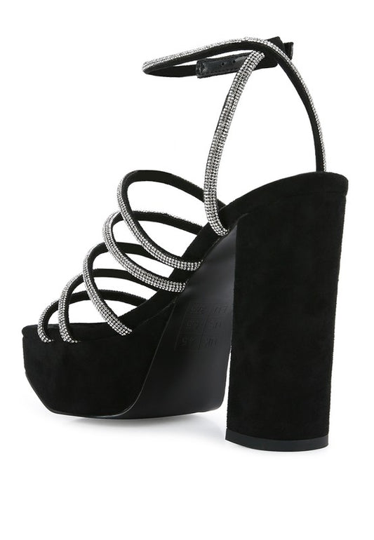 Tricks High Block Heel Sandals - Tigbul's Variety Fashion Shop