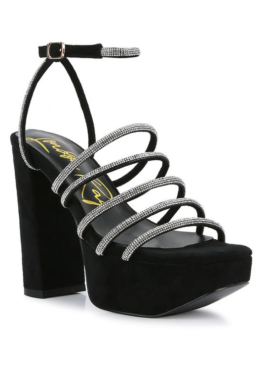 Tricks High Block Heel Sandals - Tigbul's Variety Fashion Shop