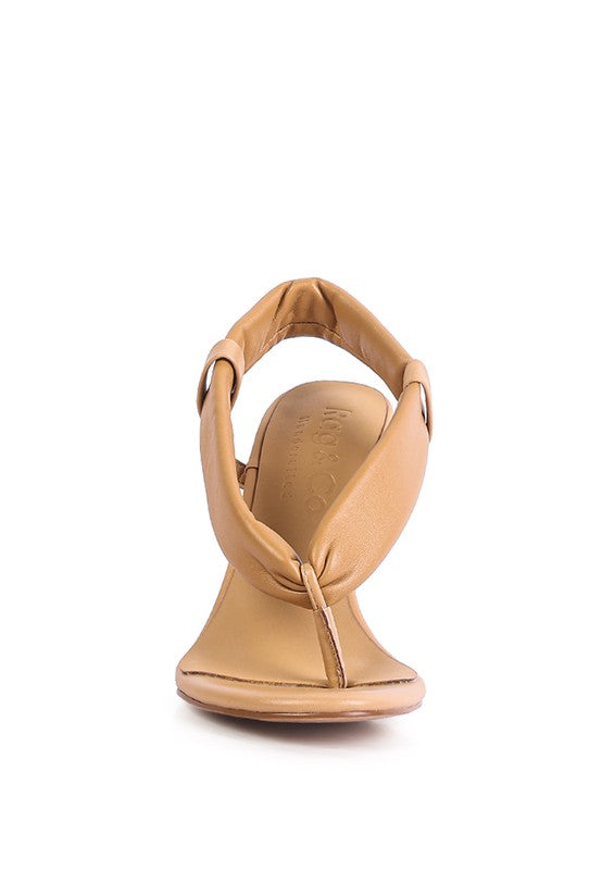 SINGLES High Heeled Thong Sandals - Tigbul's Variety Fashion Shop