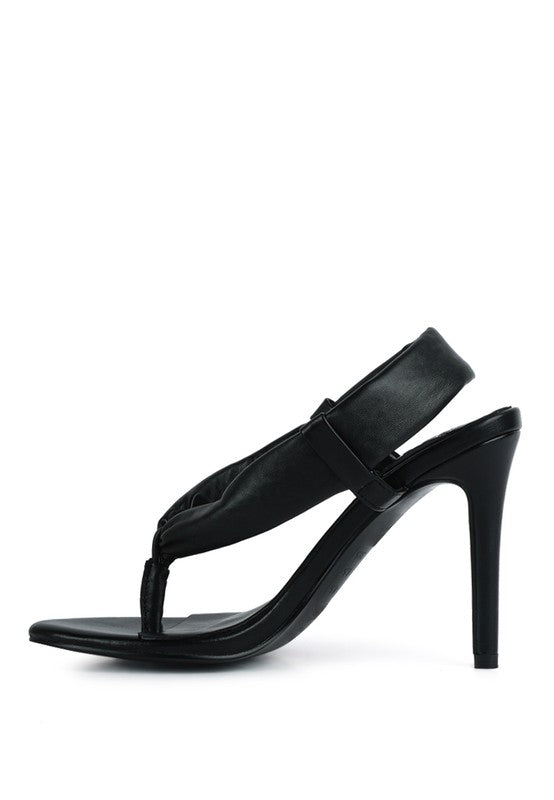 SINGLES High Heeled Thong Sandals - Tigbul's Variety Fashion Shop