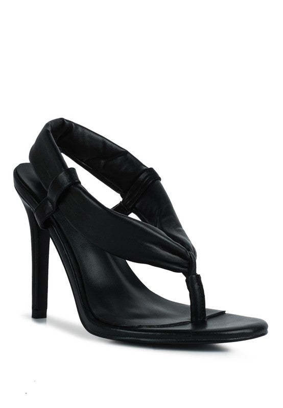 SINGLES High Heeled Thong Sandals - Tigbul's Variety Fashion Shop