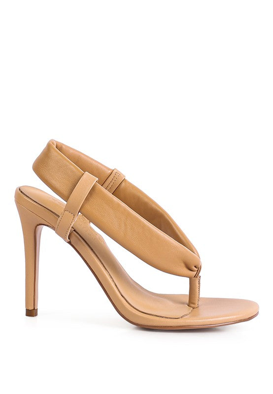 SINGLES High Heeled Thong Sandals - Tigbul's Variety Fashion Shop