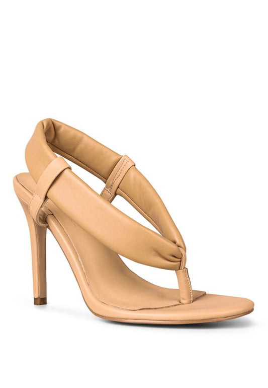 SINGLES High Heeled Thong Sandals - Tigbul's Variety Fashion Shop