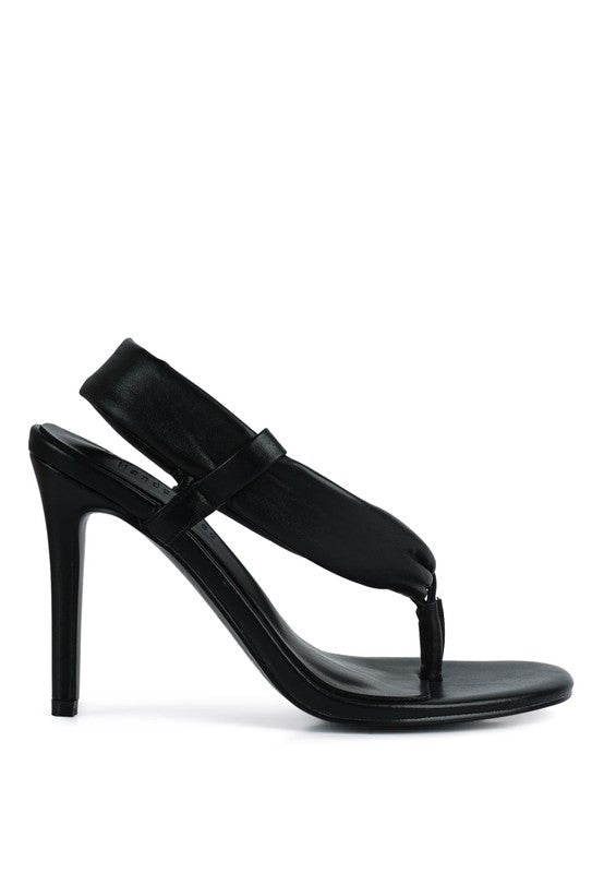 SINGLES High Heeled Thong Sandals - Tigbul's Variety Fashion Shop