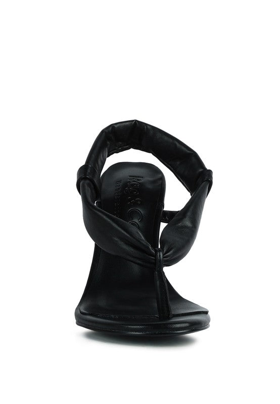 SINGLES High Heeled Thong Sandals - Tigbul's Variety Fashion Shop