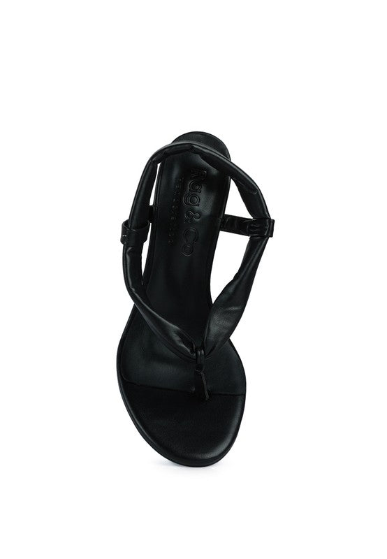SINGLES High Heeled Thong Sandals - Tigbul's Variety Fashion Shop