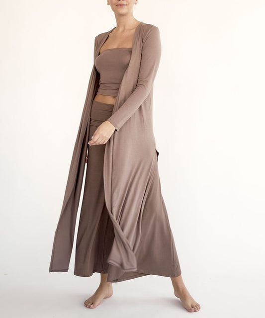 BAMBOO MAXI LONG CARDIGAN - Tigbul's Variety Fashion Shop
