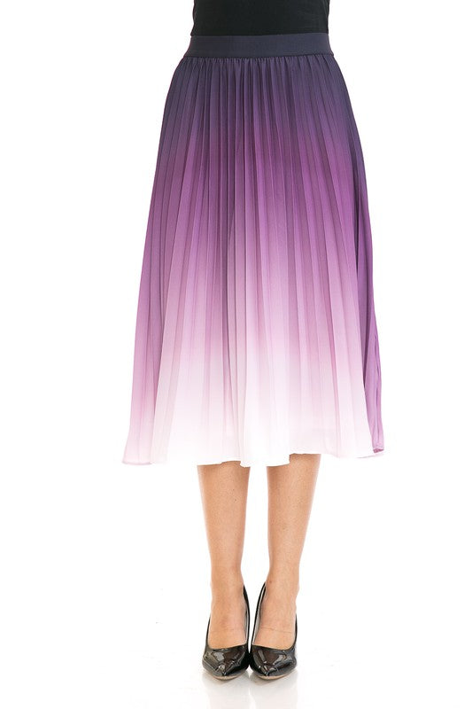 Women's High Waist Pleated A-Line Swing - Tigbul's Variety Fashion Shop