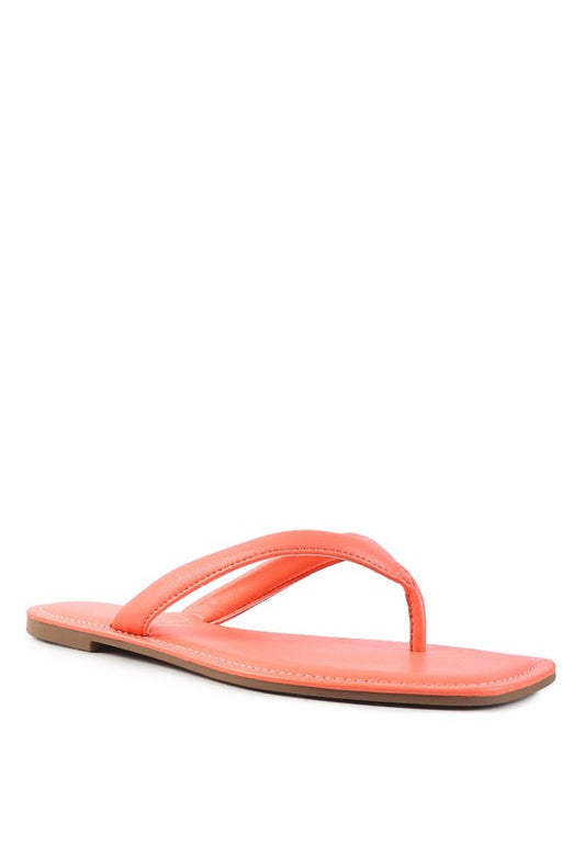 RERA SQUARE TOE THONG FLATS - Tigbuls Variety Fashion