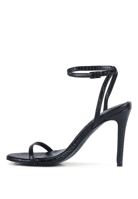 BLONDES Croc High Heeled Sandal - Tigbuls Variety Fashion