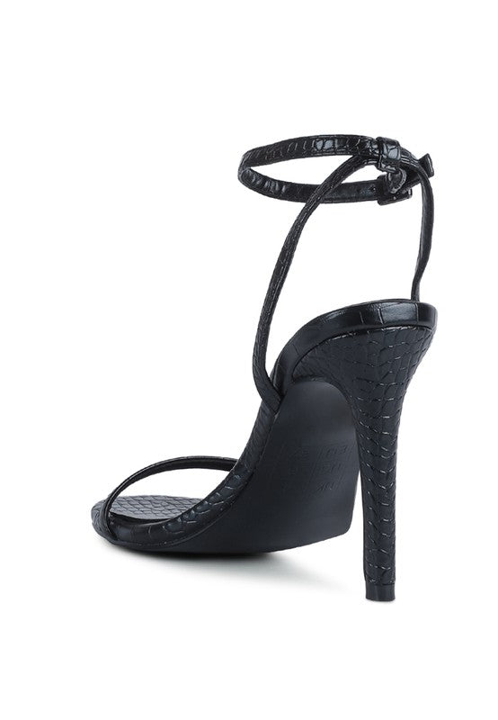 BLONDES Croc High Heeled Sandal - Tigbuls Variety Fashion