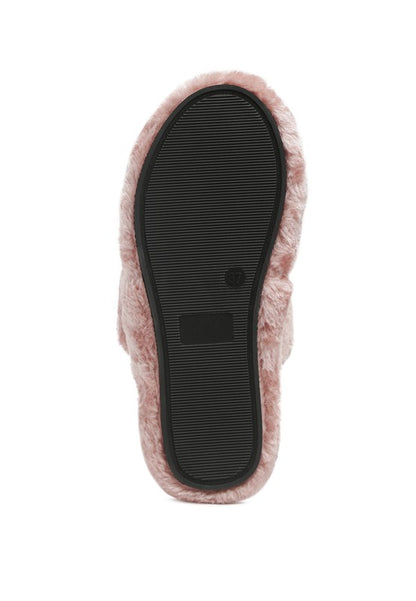 SMOOTHIE FUR SLIP-ON FLATS - Tigbuls Variety Fashion