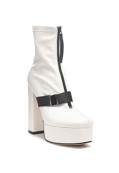 BOOMER CHUNKY HIGH BLOCK HEEL BOOTS - Tigbuls Variety Fashion