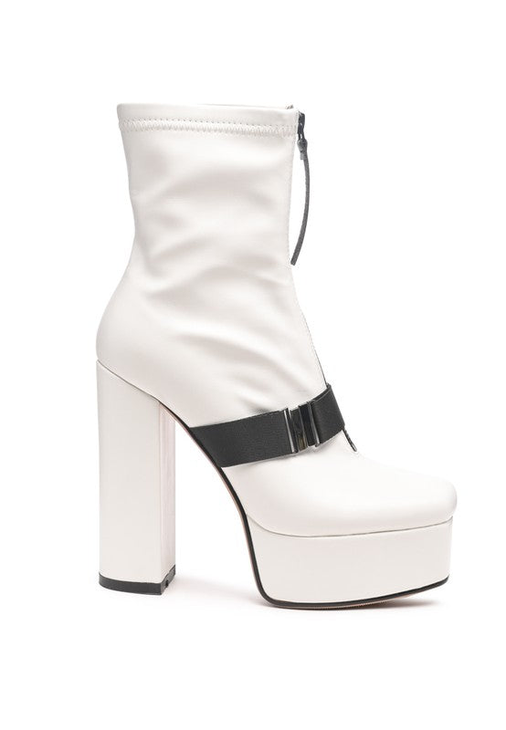 BOOMER CHUNKY HIGH BLOCK HEEL BOOTS - Tigbuls Variety Fashion