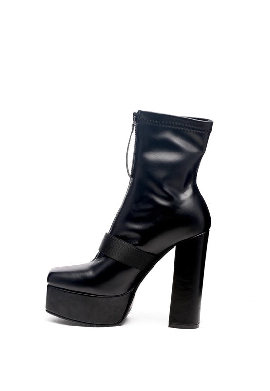 BOOMER CHUNKY HIGH BLOCK HEEL BOOTS - Tigbuls Variety Fashion