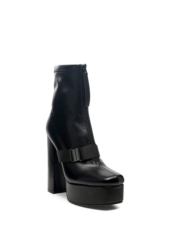 BOOMER CHUNKY HIGH BLOCK HEEL BOOTS - Tigbuls Variety Fashion