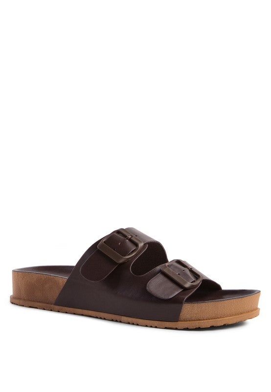 London Rag Minata Platform Buckled Slide Sandal - Tigbul's Variety Fashion Shop