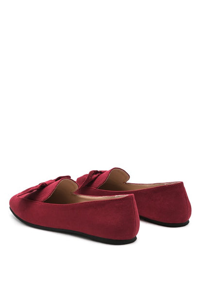 REMEE Front Bow Loafers - Tigbuls Variety Fashion