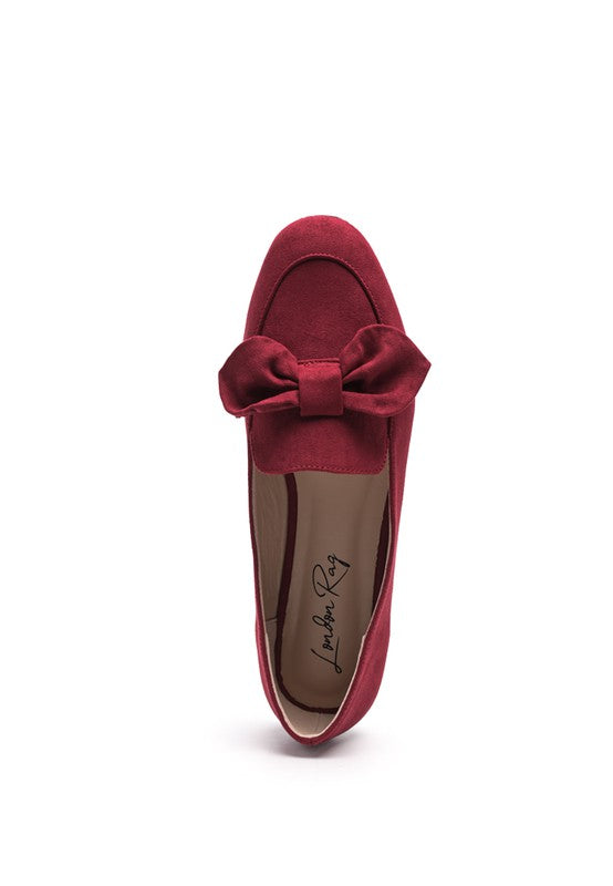 REMEE Front Bow Loafers - Tigbuls Variety Fashion