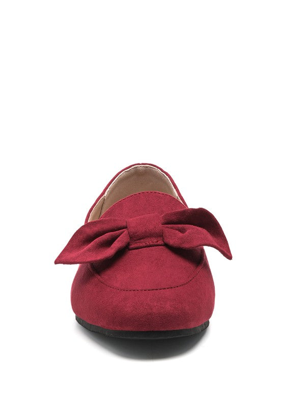 REMEE Front Bow Loafers - Tigbuls Variety Fashion