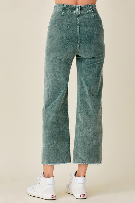 Juniors Corduroy Cropped Pants - Tigbuls Variety Fashion
