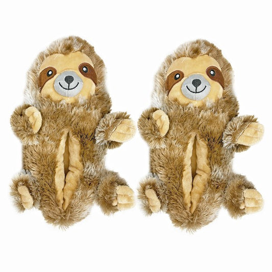 Sloth Hugs - Womens Fluffy House Slippers Shoes - Tigbul's Variety Fashion Shop