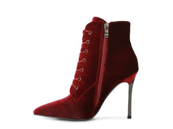 BORNSTA Velvet High Heeled Velvet Boots - Tigbuls Variety Fashion