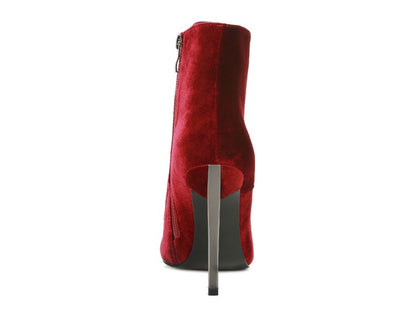 BORNSTA Velvet High Heeled Velvet Boots - Tigbul's Variety Fashion Shop