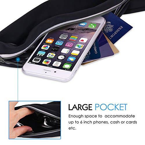 Dual Pocket Running Belt Sports - Tigbul's Variety Fashion Shop