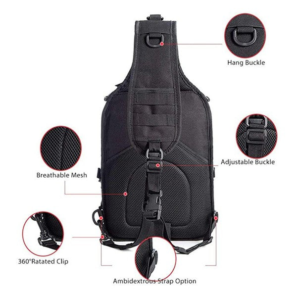 Tactical Military Medium Sling Range Bag - Tigbul's Variety Fashion Shop