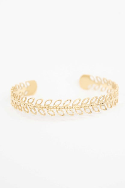 Fern Cuff Bracelet - Tigbuls Variety Fashion