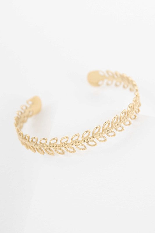 Fern Cuff Bracelet - Tigbuls Variety Fashion