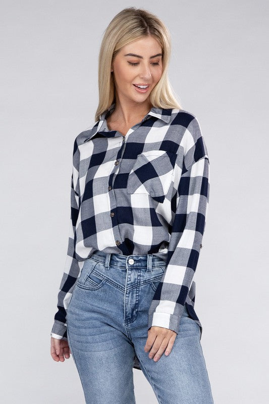 Classic Plaid Flannel Shirt - Tigbul's Variety Fashion Shop