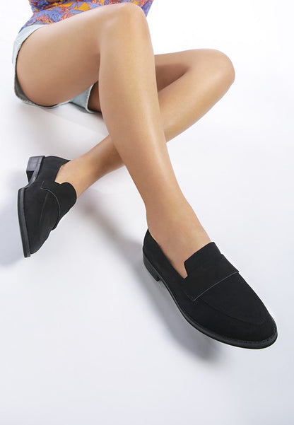 ZOFIA Suede Penny Loafers - Tigbuls Variety Fashion