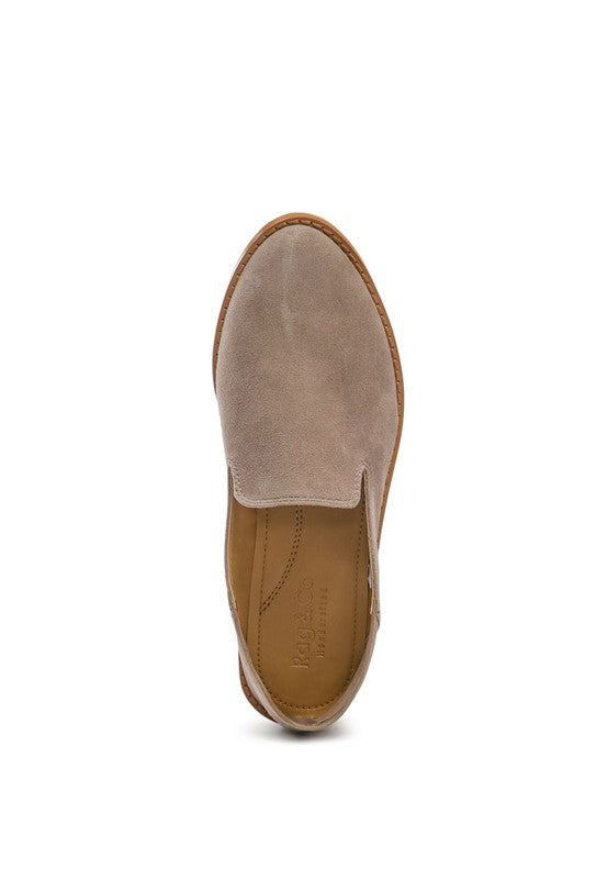 OLIWIA Classic Suede Loafers - Tigbuls Variety Fashion