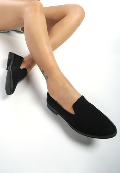 OLIWIA Classic Suede Loafers - Tigbuls Variety Fashion