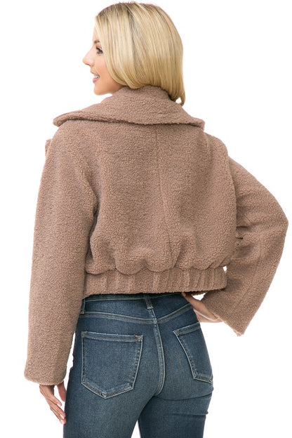 Women's Faux Fur Jacket - Tigbul's Variety Fashion Shop