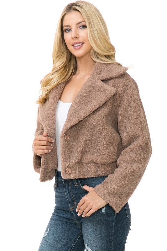 Women's Faux Fur Jacket - Tigbul's Variety Fashion Shop