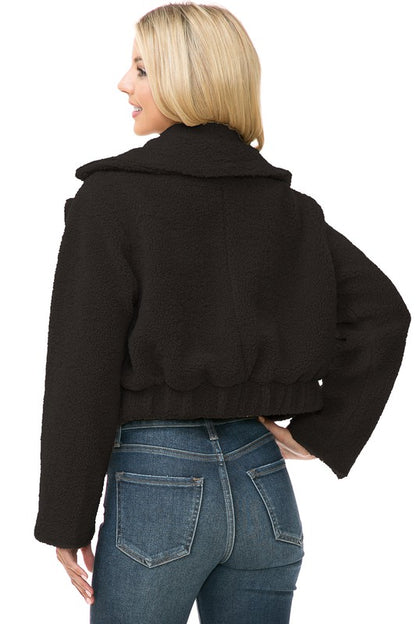 Women's Faux Fur Jacket - Tigbul's Variety Fashion Shop