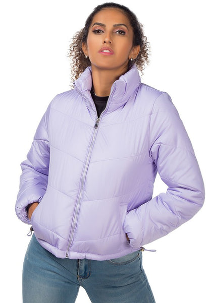 Ladies Long Sleeve Puffer Jacket - Tigbul's Variety Fashion Shop