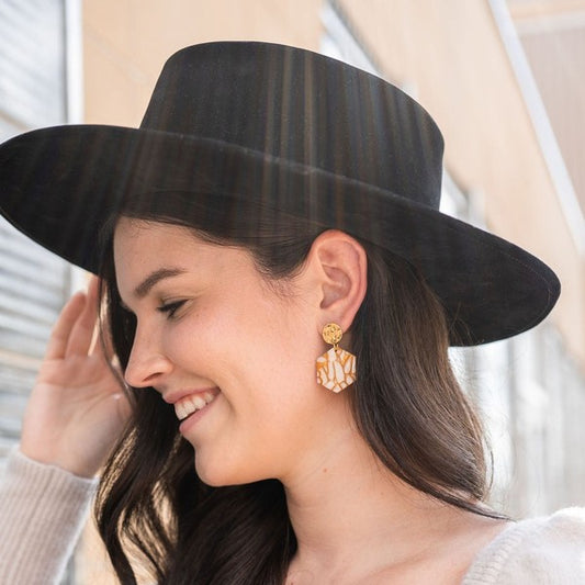 Roxy Earrings - Pumpkin Spice - Tigbul's Variety Fashion Shop