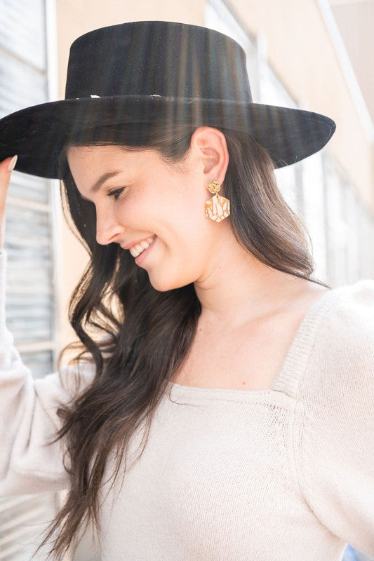 Roxy Earrings - Pumpkin Spice - Tigbul's Variety Fashion Shop