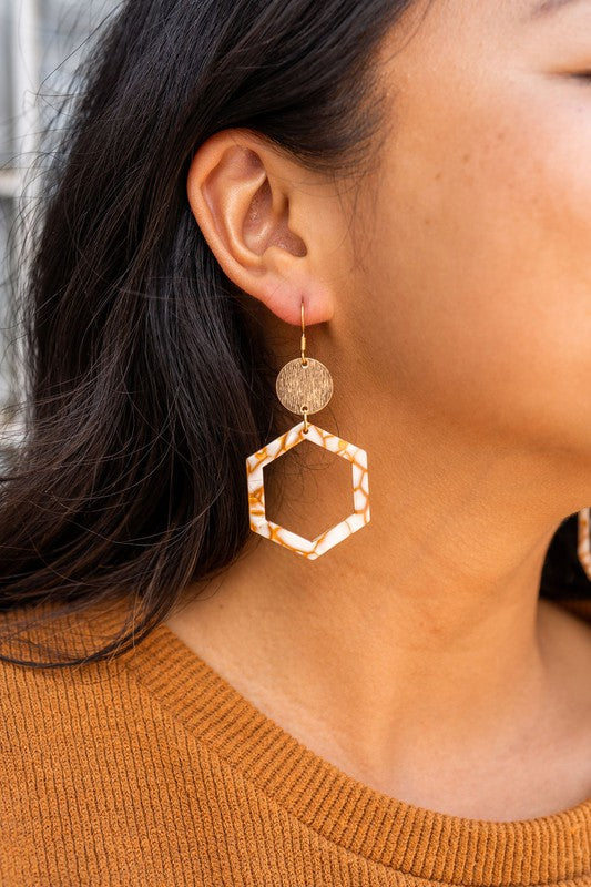 Lennox Earrings - Pumpkin Spice - Tigbul's Variety Fashion Shop