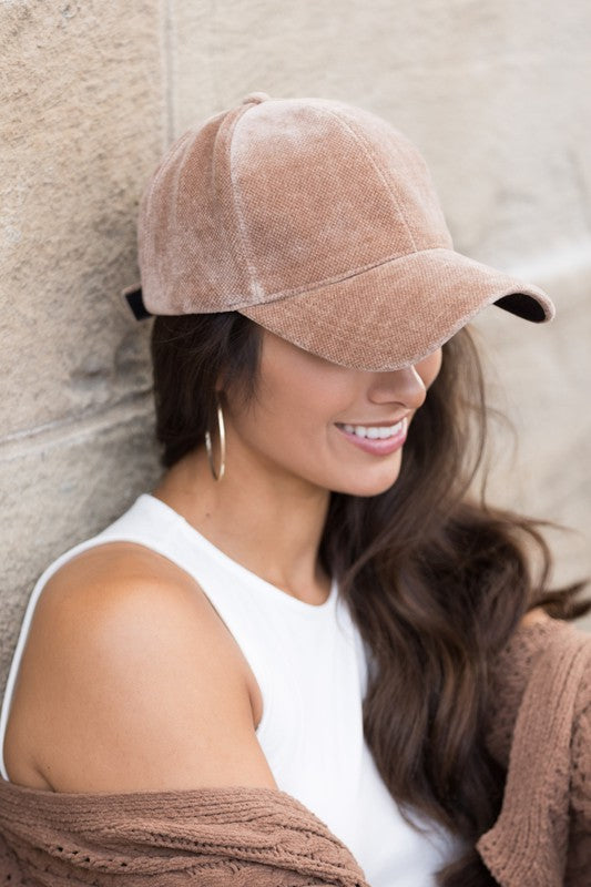 Velour Ball Cap - Tigbul's Variety Fashion Shop