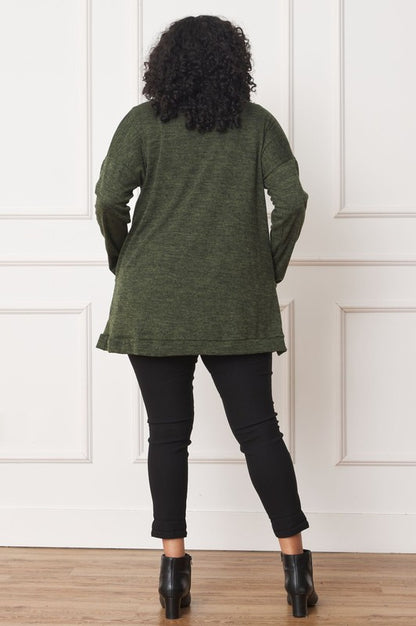 Plus Solid Drape Pocket Cardigan - Tigbul's Variety Fashion Shop