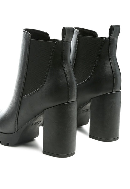 SONIA BLOCK HEELED BOOTS - Tigbul's Variety Fashion Shop