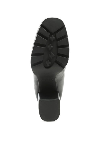 SONIA BLOCK HEELED BOOTS - Tigbul's Variety Fashion Shop