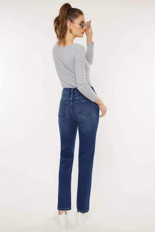 High Rise Slim Straight Jeans - Tigbuls Variety Fashion