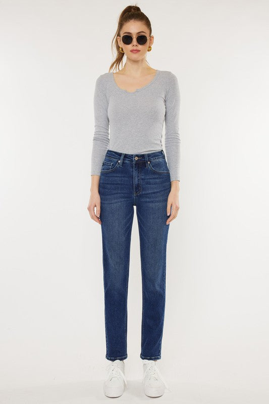 High Rise Slim Straight Jeans - Tigbuls Variety Fashion