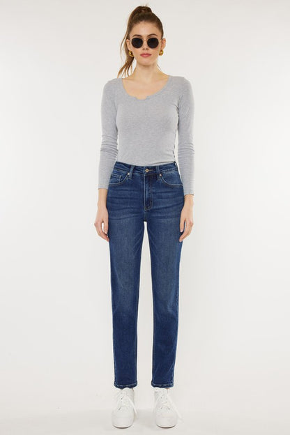 High Rise Slim Straight Jeans - Tigbuls Variety Fashion